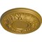 Ekena Millwork Odessa Ceiling Medallion (Fits Canopies up to 2 1/2"), Hnd-Painted Pharaohs Gold, 7 1/2"OD x 1 1/8"P CM07ODPGS - alternate 5